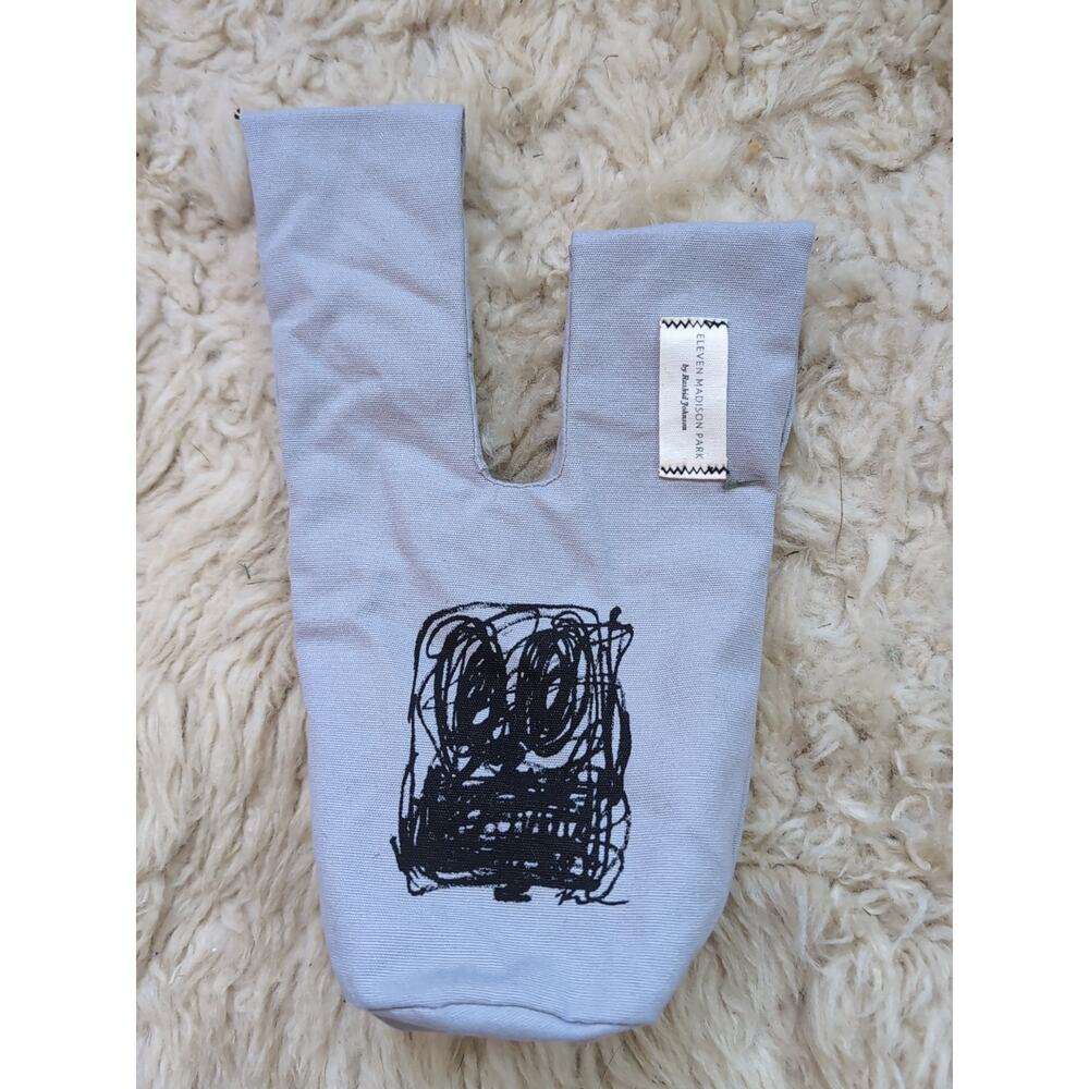 Rashid Johnson ELEVEN MADISON PARK NY Restaurant Gray Canvas Carrier Bag Sack